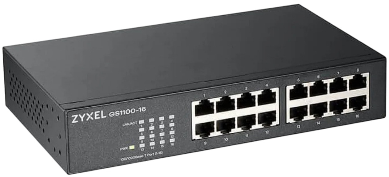 Коммутатор локальної мережі (Switch) Zyxel GS1100-16 (GS1100-16-EU0104F)
