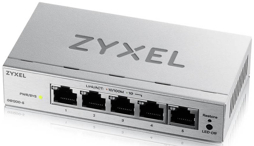 Коммутатор локальной сети (Switch) Zyxel GS1200-5 v3 (GS1200-5V3-EU0101F)