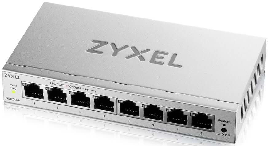 Коммутатор локальной сети (Switch) Zyxel GS1200-8 v3 (GS1200-8V3-EU0101F)