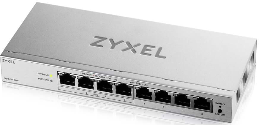 Коммутатор локальной сети (Switch) Zyxel GS1200-8HP v3 (GS1200-8HPV3-EU0101F)