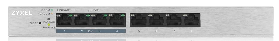 Коммутатор локальної мережі (Switch) Zyxel GS1200-8HPV2-EU0101F