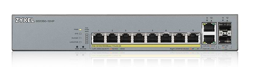 Коммутатор локальної мережі (Switch) Zyxel GS1350-12HP
