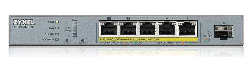 Коммутатор локальной сети (Switch) Zyxel GS1350-6HP - Фото 1