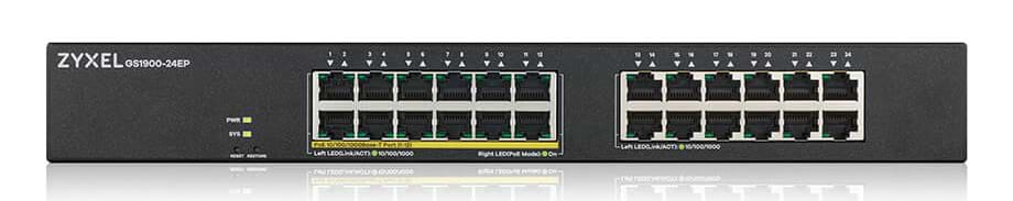Коммутатор локальної мережі (Switch) Zyxel GS1900-24EP-EU0101F