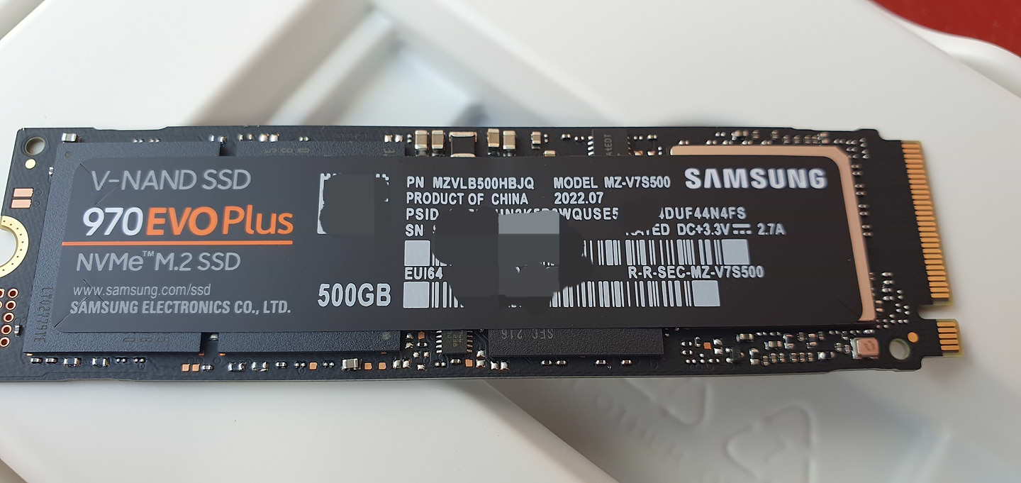 SSD-накопитель внутренний Samsung 970 EVO Plus 500GB M.2 PCIe 3.0
