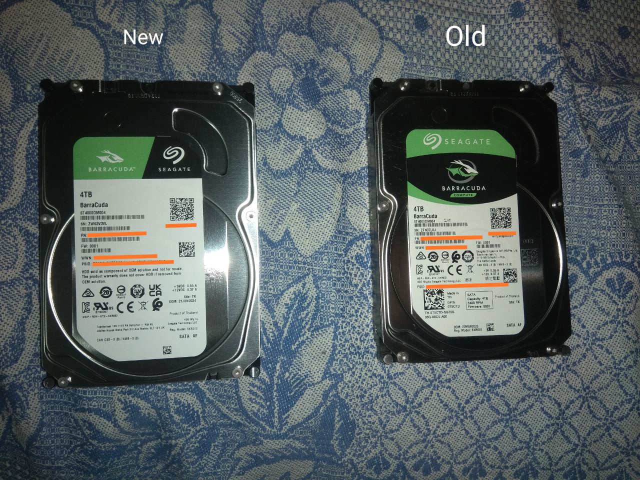 Жесткий диск внутренний Seagate BarraCuda HDD 4TB 5400rpm 256MB