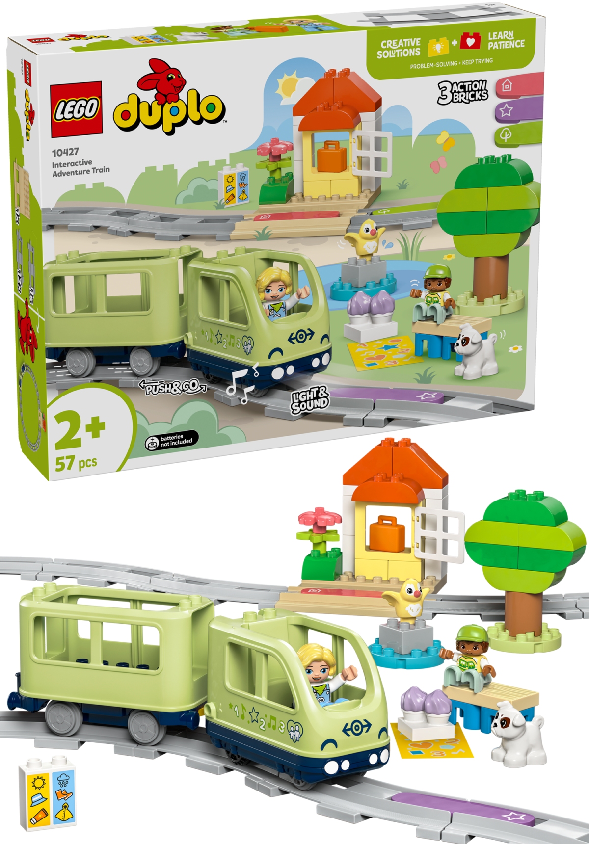 Конструктор LEGO DUPLO Town Інтерактивний пригодницький потяг (10427) - Фото 1