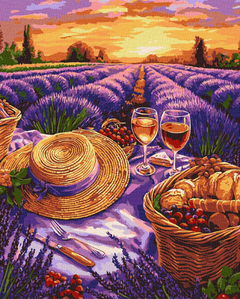 Картина по номерам Ideyka Пурпурный горизонт ©art_selena_ua 40х50 см (KHO6363)