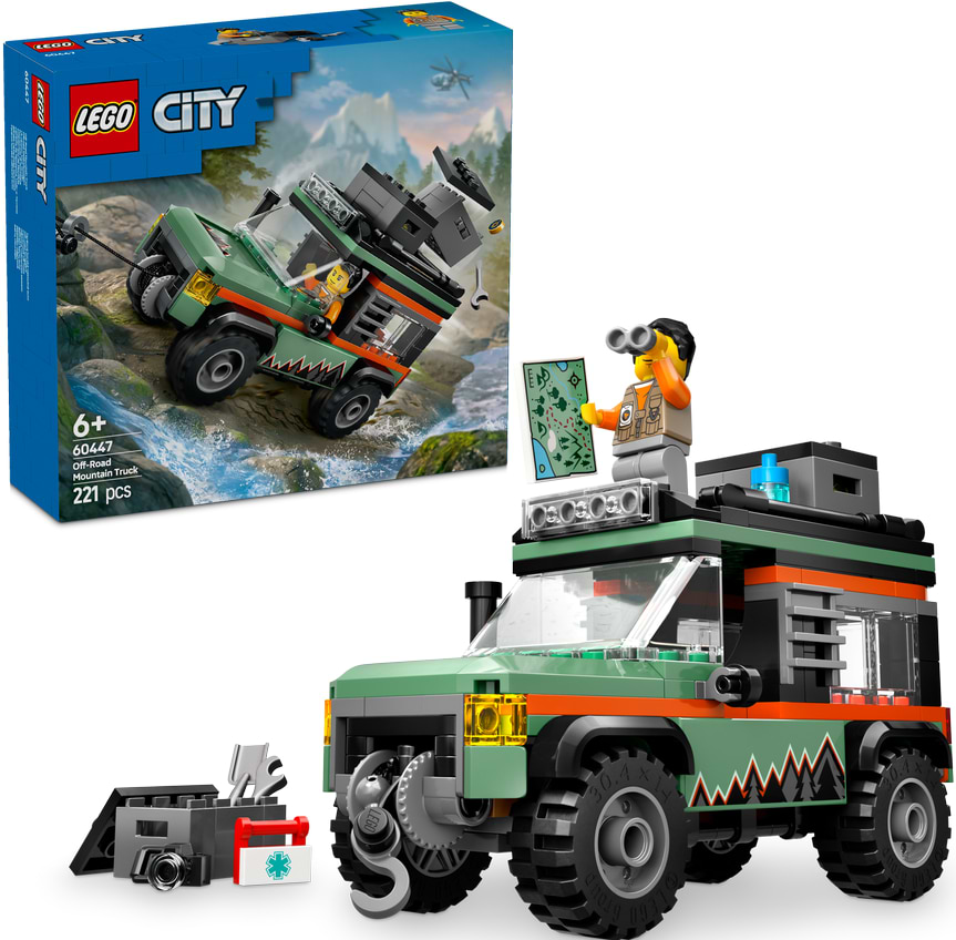 Конструктор LEGO City Внедорожный горный грузовик 4x4 (60447) - Фото 1