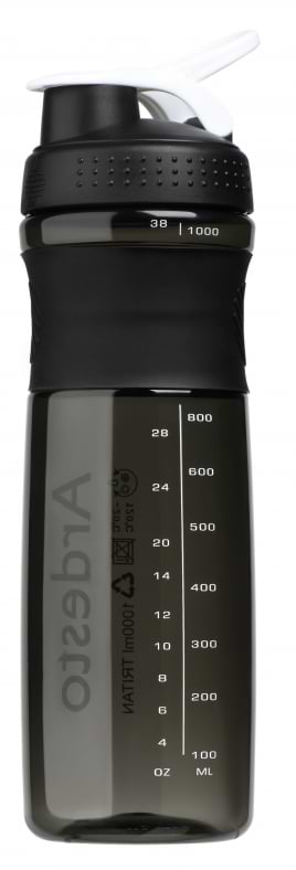 Пляшка для води Ardesto Smart Bottle 1000 мол Black (AR2204TB)