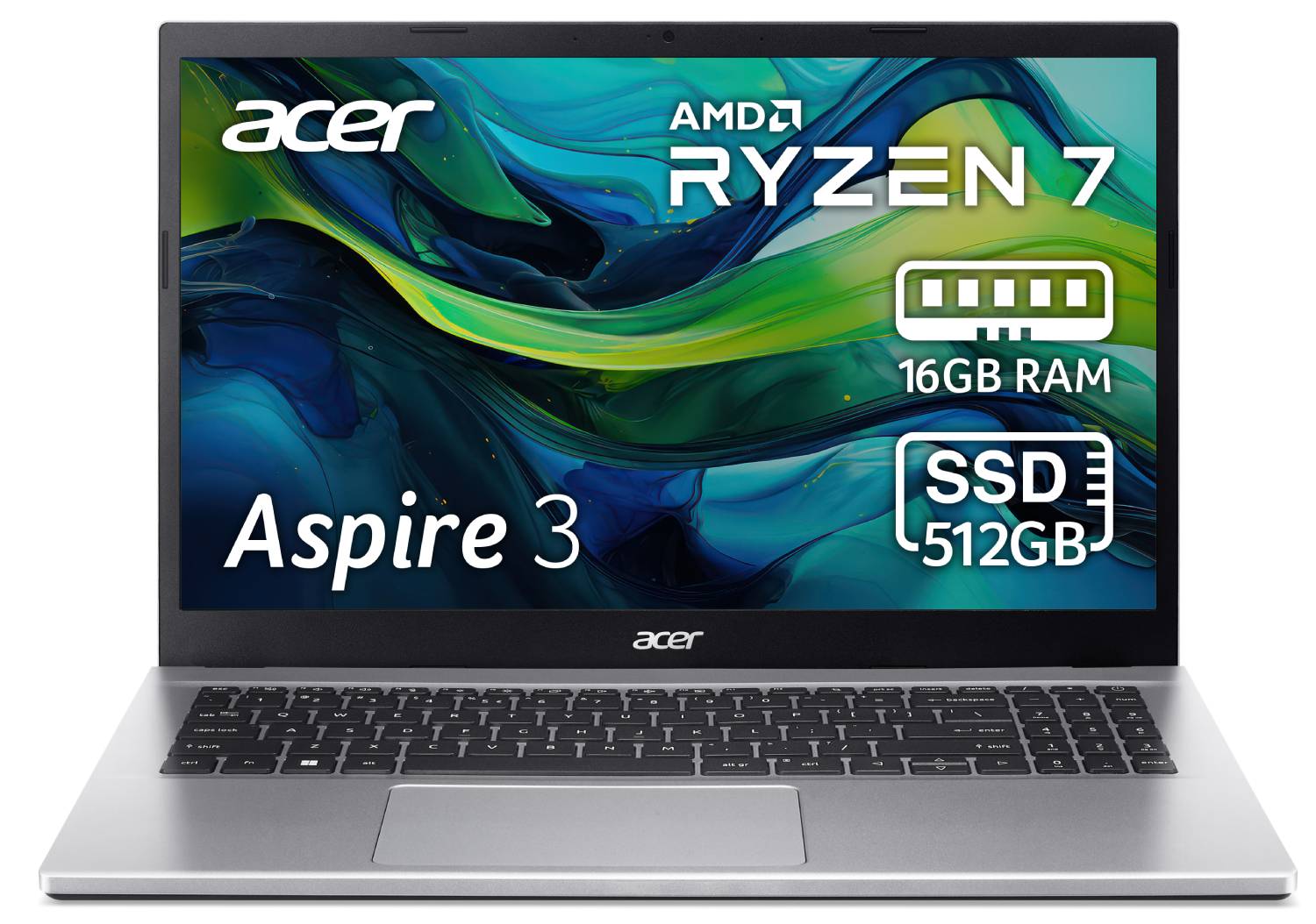 Ноутбук Acer Aspire 3 A315-44P (NX.KSJEU.00M) Pure Silver - Фото 1
