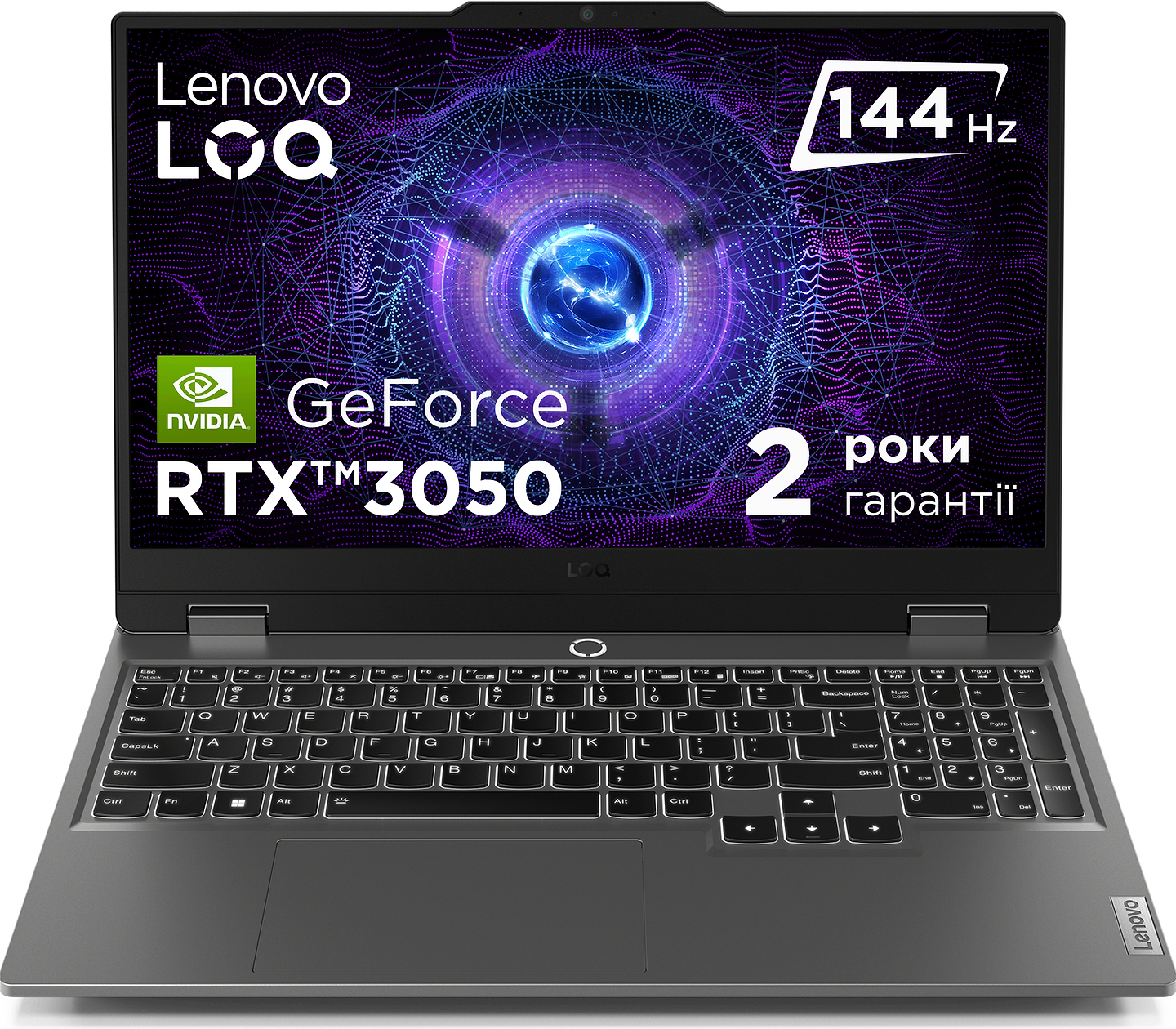 Ноутбук ігровий Lenovo LOQ 15ARP9 (83JC00K6RA) Luna Grey - Фото 1